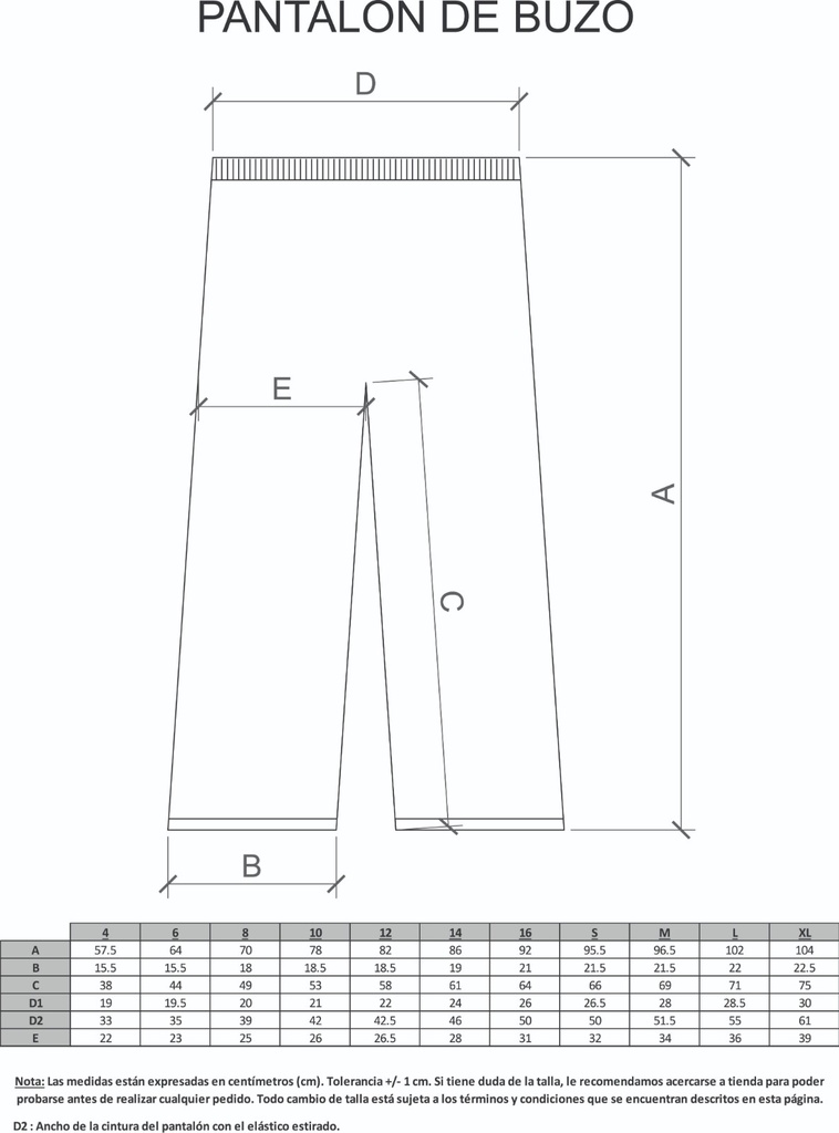 JLEORT - PANTALON DE BUZO (PCF)