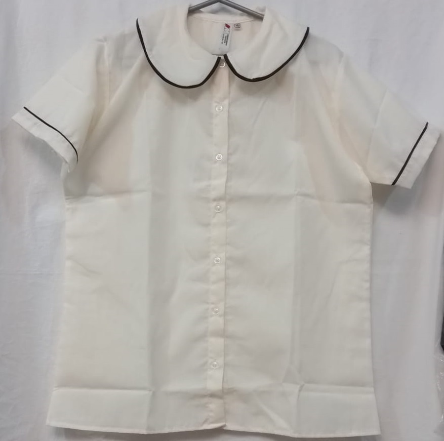 VIRCAR - BLUSA CREMA CUELLO BB  (PTE)