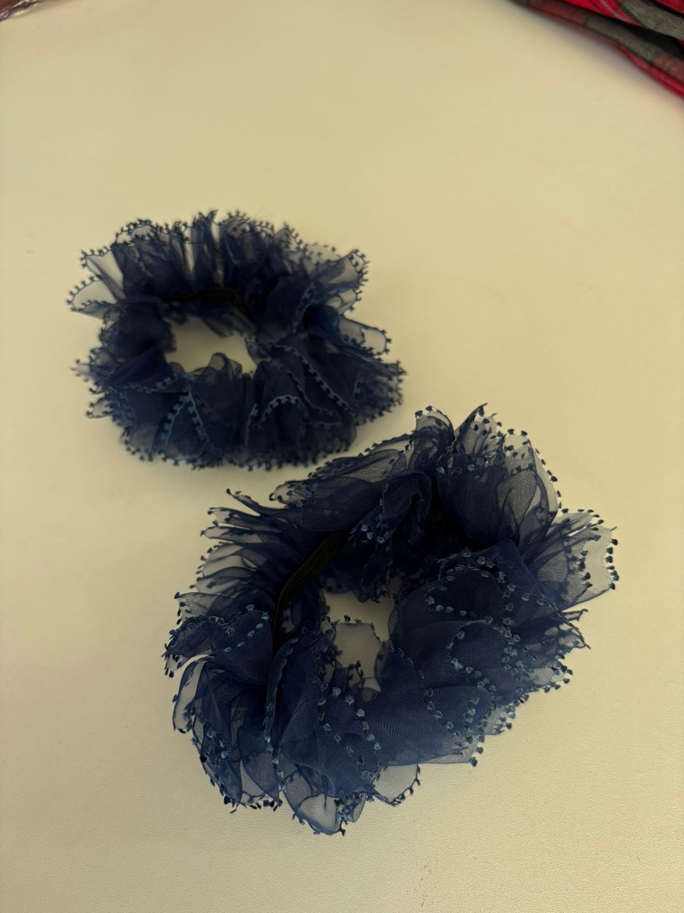 LAZO PARA CABELLO COLOR AZUL MARINO (ORG)