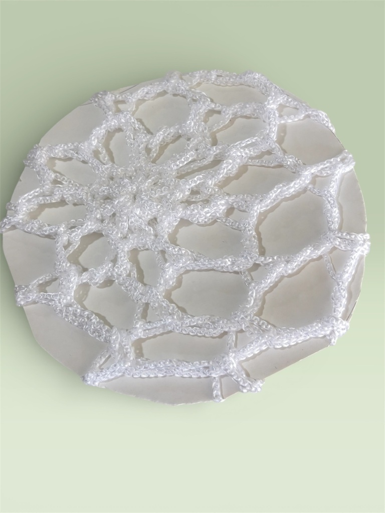 MALLA PARA CABELLO COLOR BLANCO (POLI)