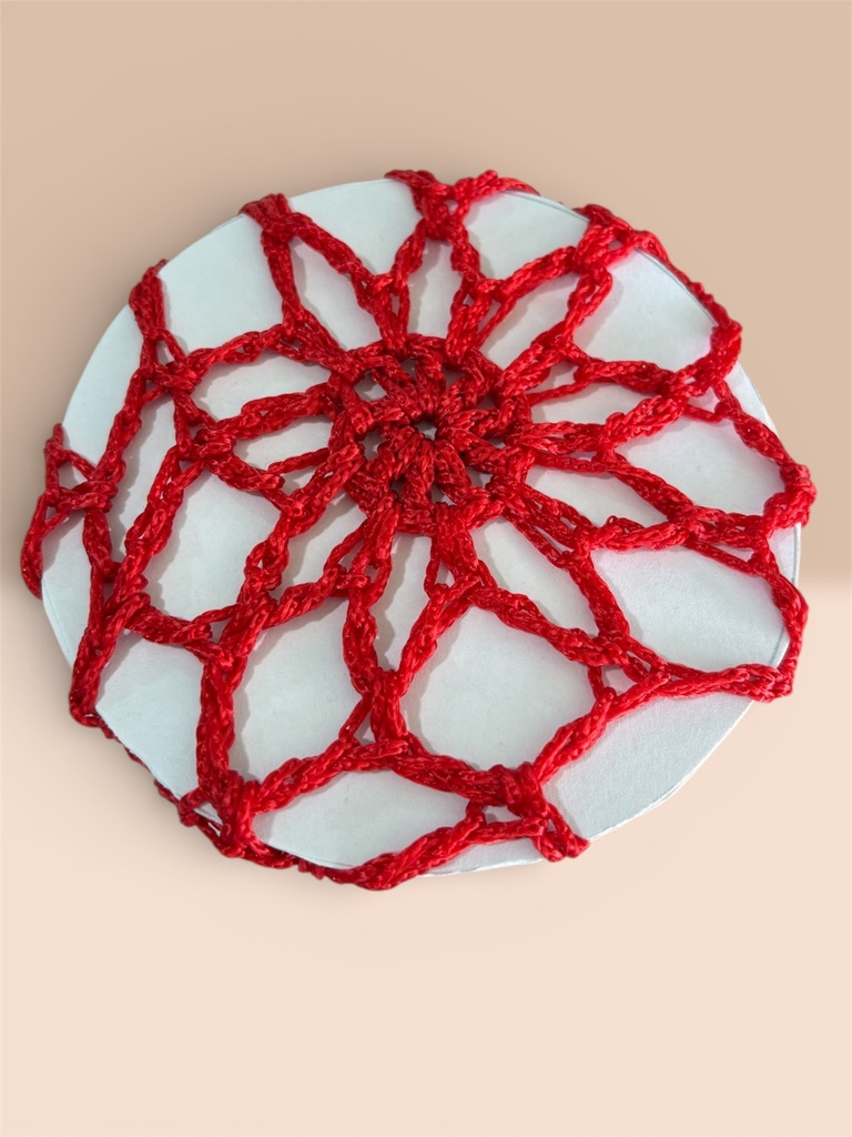 MALLA PARA CABELLO COLOR ROJO (POLI)