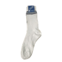 MEDMIL - MEDIAS BLANCAS C. LINEAS AZUL/ACERO (ALG)